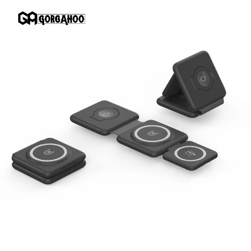 3-in-1 Magnetic Wireless Charging Station – Fast, Foldable & Portable